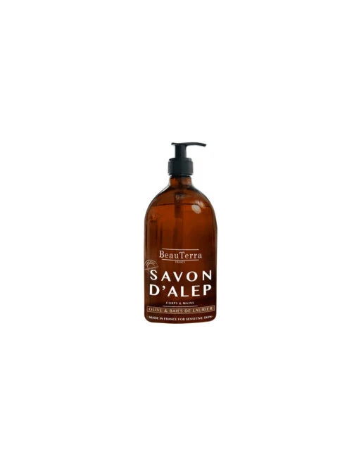 Beauterra Savon D'Alep Corps Et Mains 1L -Soins Produits Boutique beauterra savon d alep corps et mains 1l