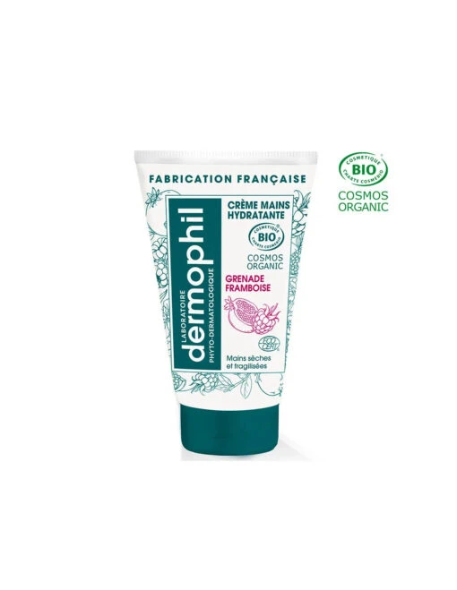 Dermophil Crème Mains Certifiée BIO Grenade Framboise- 50 Ml -Soins Produits Boutique dermophil creme mains certifiee bio grenade framboise 50 ml