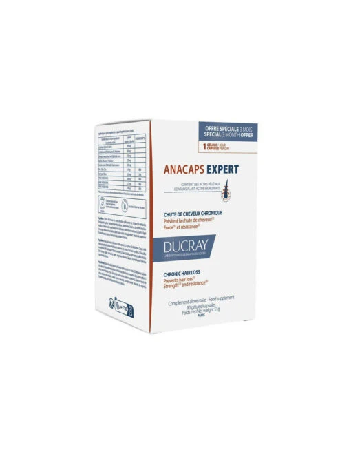 Ducray Anacaps Expert Chute De Cheveux Chronique. 90 Gélules -Soins Produits Boutique ducray anacaps expert chute de cheveux chronique 90 gelules