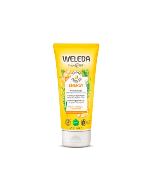 Weleda Aroma Shower Energy Gel Douche Bio Dynamisant 200ml -Soins Produits Boutique weleda aroma shower energy gel douche bio dynamisant 200ml